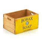 Dolls House Borax Olive Green Branded Wooden Crate