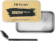 STR-Eyebrow Soap Kit - Clear Brow Styling Soap, Long-Lasting Waterproof Smudge-Proof Eyebrow Pomade for Natural, Fluffy & Defined Brows