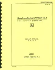 Nikon Lens Series E 100mm F2.8 Ai Repair Manual Reprint