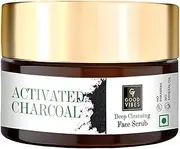 Good Vibes Activated Charcoal Deep Cleansing Face Scrub, 100 g | Exfoliation, Anti-Acne, Blackhead Removal | Cleansing, Moisturizing Scrub For All Skin Types | No Parabens, Sulphates, Mineral Oil