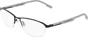 [Flexon] E1158 002 Satin Black 57/17/150 Men's Glasses, 002 Satin Black, 57/17/150