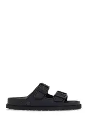 [BIRKENSTOCK 1774] BIRKENSTOCK 1774 arizona raffia slide 36 Black