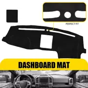 Black Dash Mat Cover for Ford F150 2015-2018 Dashboard Carpet Car Interior Decor (for: Ford)