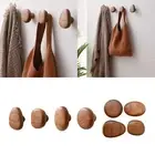 Wood Wall Mounted Coat Hook Coat Rack Wooden Coat Hook for Scarf Bag Study