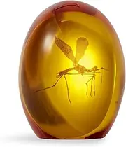 Jurassic Park Mosquito in Amber Resin Paper Weight | Measures 3 Inches Tall