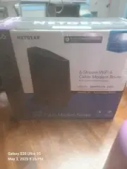 NETGEAR Nighthawk Modem Router Combo (CAX30) DOCSIS 3.1 Modem & WiFi 6 Router