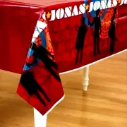 Vintage New in Package Plastic Hallmark Disney Jonas Brothers Table Cover Cloth