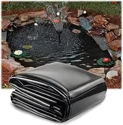 Waterproof Pond Liner for Carp/Fish Ponds, Durable Pond Liner for Outdoor Pond or Turtle Garden Waterscapes (2x4m,3x5m,4x7m,8x9m,8x10m)