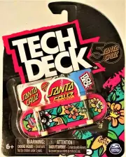 TECH DECK 2023 DROP 2 - SANTA CRUZ 50TH - FAB DELFINO 'FLOWER CREW' - ULTRA RARE
