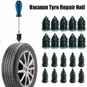 20pcs Vacuum Tyre Repair Set Nail Kits For Wheels Car Motorcycle Scooter Rubber Tubeless Tire Repair Tool Glue Free Repair Tire Nail Black