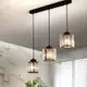 【尚格】輕奢系列黑色吧檯飯桌餐廳LED三頭水晶吊燈（吧檯燈/水晶燈/餐廳燈）