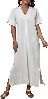 [Generic] Dresses for Women V-neck Bathing Suit Cover Up Plus Size Beach