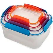 4pc Joseph & Joseph Nest Lock Food Container Storage Set w/ Airtight Snap Lid