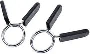 GAROZATION 30mm Barbell Spring Clip Collars Durable Steel Clamps for Dumbbells Powerlifting Cross Fit