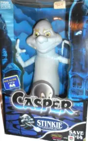10 inch CASPER the friendly ghost STINKIE Pizza scent burp action 2004 Tyco