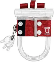 FOGLIA U-Lock Holder, Red, Red, U-Shaped Lock, Keys, Bicycle