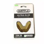 Battle Sports Adult Ultra-Slim Grillz Mouthguard Gold Chrome Ages 11+ NEW