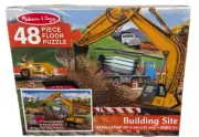 SEALED - Melissa And Doug Building Site Jumbo Floor Puzzle 48pc - Complete