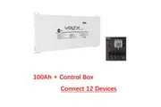 VoltX 12V 100Ah Blade Lithium Battery + Switch Panel ON-OFF Control Box (Connect 12 Devices)