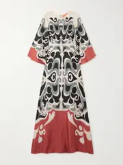 [La DoubleJ] La DoubleJ - Silk-twill Maxi Dress - Off-white - x small x small Off-white