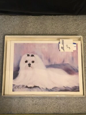 New Maltese Pet Dog Blank Notecards By Ruth Maystead, 6 Notecards, 6 Envelopes