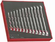 Teng TED8012 - Combination Spanner Set 8-19mm 12 Piece