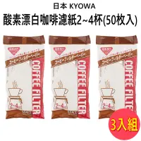 在飛比找PChome24h購物優惠-日本 KYOWA 咖啡濾紙2~4人-50枚 (116166)