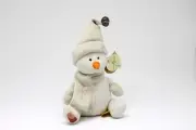 First & Main Christmas Plush Snowman Figurine 10 1/2"