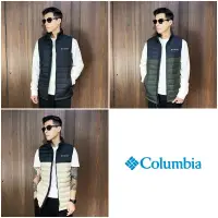 在飛比找蝦皮購物優惠-美國百分百【全新真品】Columbia 羽絨背心 立領 男款