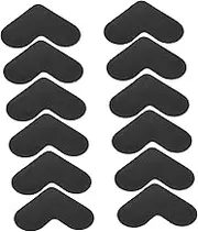 GARVALON Area Rug Pads for Hardwood Floors 12pcs Non Slip Rug Stickers Carpet Grippers