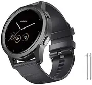 TIOYW For Venu 3S Band/Vivoactive 4S Band/Vivomove 3S Band, 18mm Soft Silicone Replacement Strap For Garmin Vivoactive 4S (40mm)/ Venu 2S