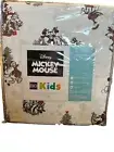 Disney Mickey Mouse Yuletide 3 Pc Twin Flannel Sheet Set Christmas Bedding NEW