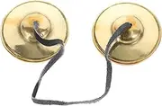 Abaodam Copper Cymbals for Meditation Portable Hand Percussion Instrument Finger Cymbals for Yoga and Zen Practices Durable Craftsmanship