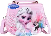 [Babioms] Children's Handbag, Frozen Children's Shoulder Bag, for Girls for Going Out or Travel, Anna and Elsa Shoulder Bag (18 x 15 x 7 cm)