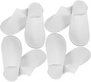 Healeved 12 Pairs Disposable Slippers Pedicure Slipper House Slipper Women Slippers Travel Slippers for Guests Outdoor Sandals Spa Slippers Cloud Slippers Sneaker Cozy Slippers Cloth White