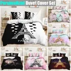 Paris Travel Eiffel Tower Famous Building Attraction Duvet Quilt Cover Bed Set