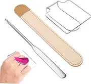 Foundation Palette Mixing Tray Makeup Tool Set Spatula Pouch for Home Salon Use
