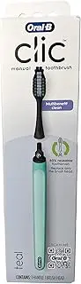Oral-B Clic Manual Toothbrush, Teal, with Replaceable Brush Head - 1 Count