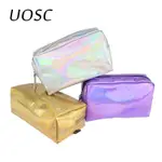 COSMETIC MAKEUP POUCH LASER ZIPPER PURSE BAG TOILETRY CASES