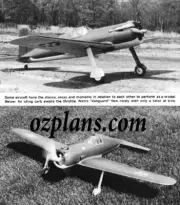 WW2 Vultee P-66 Vanguard 60" WS PRINTED RC MODEL AIRPLANE PLANS TEMPLATES