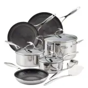 Circulon Cookware Set Nonstick Shatterproof Stainless Steel Silver 11-Piece