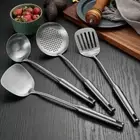 Slotted Turner Wok Spatula Stainless Steel Shovel Soup Spoon Kitchen Gadgets