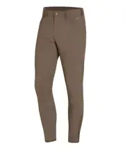 Schockemohle Men's Summer Fynn Breeches, Silicone Grip Knee Patch, Taupe
