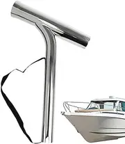 Rod Holders for Fishing Boat | Outrigger Pole Support,Stainless Steel Rod Stand with Safety Strap for Marine Kayak Boat Saltwater Freshwater