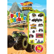 Hot Wheels Monster Trucks Puffy Sticker Colouring Book