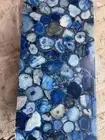36"x24" Blue Agate Table, Rectangle Coffee Table, Agate Stone Table, Home Decor
