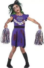 Smiffys Girls Smiffys Dark Cheerleader Costume Smiffys Dark Cheerleader Costume