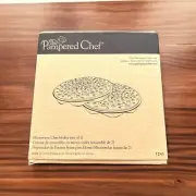 The Pampered Chef Microwave Chip Maker Model 1241 Set Of 2 New in Box