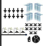 Drip Irrigation Kit - Automatic Adjustable Drip Irrigation - Lawn Watering Equipment for Greenhouse Farm Farmland Raised Bed Potted Plant Flower