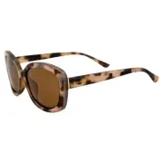 Cliff Weil Islander Eyes Dominica Polarized Sunglasses Pink Tortoise Brown Lens